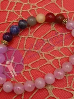 7 Chakra & Rose Quartz Bracelet