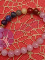7 Chakra & Rose Quartz Bracelet