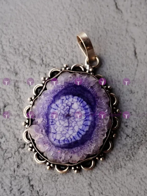 Druzy Amethyst Pendant