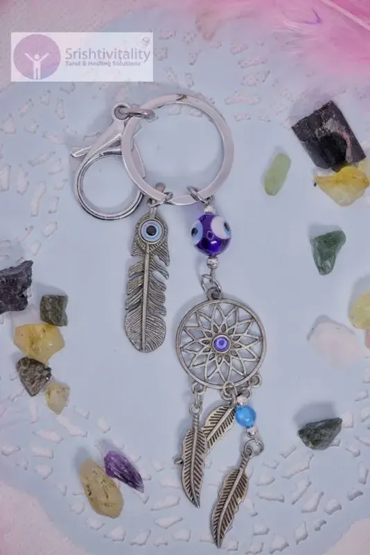 Evil Eye Dreamcatcher Keychain