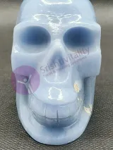 Angelite Skull Carving