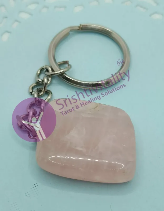 Rose Quartz Keychain