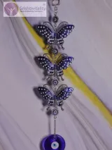 Evil Eye Triple Butterfly Hanging