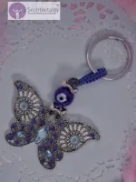 Evil Eye Butterfly Keychain