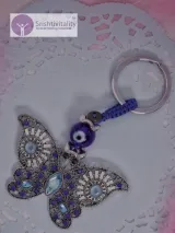 Evil Eye Butterfly Keychain