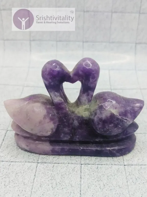 Lepidolite Duck Pair