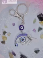 Evil Eye Silver Eye Keychain