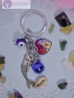 Evil Eye Mermaid Keychain